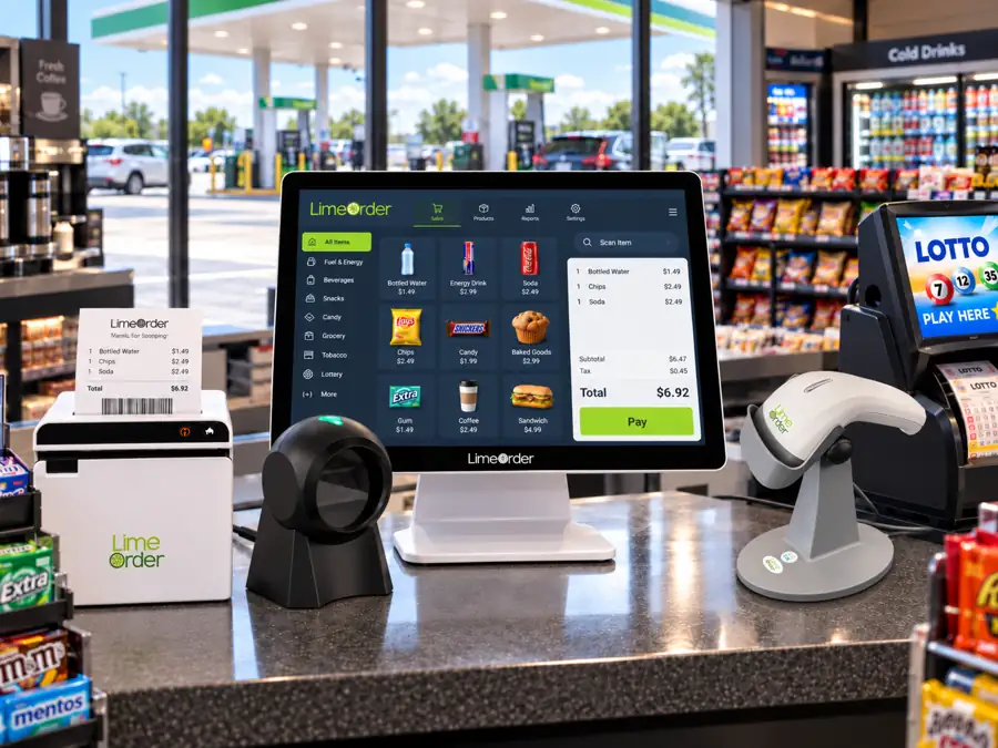 Gas station POS system